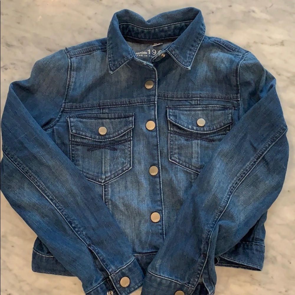 Gap girls crop Jean jacket